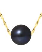 Collier Varda Or Jaune Perle d'Eau Douce noire