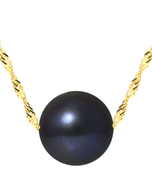 Varda geelgouden zwarte zoetwaterparelketting