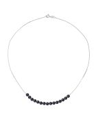 Collier Hyacinthe Or Blanc Perle d'Eau Douce noir Tahiti