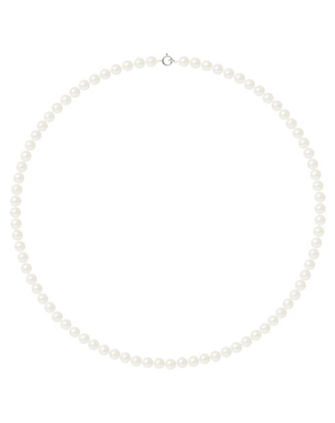Collier Amarande Or Blanc Perle d'Eau Douce blanc naturel
