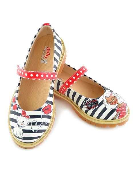 Babies Cherry blanc/noir/rouge