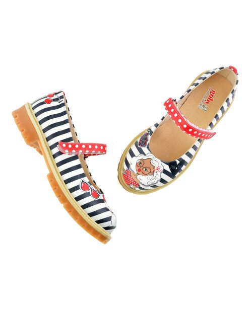 Babies Cherry blanc/noir/rouge