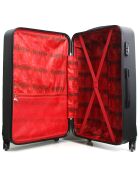 Valise Moyen séjour 4 roues Hagen 60 cm noire