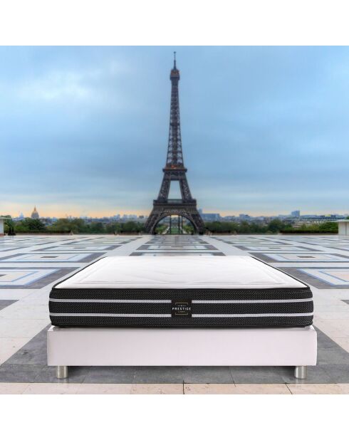 Esclusivo set materasso e molle bianco/nero - 90x190 cm