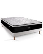 Ensemble matelas & sommier Suite blanc/noir - 140x190 cm