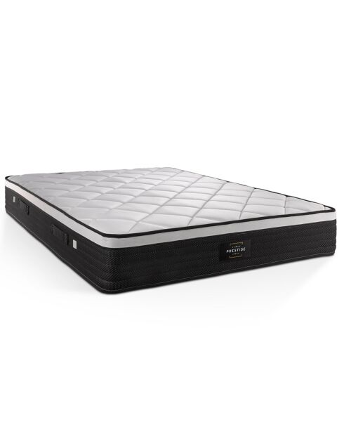 Ensemble matelas & sommier Suite blanc/noir - 140x200 cm