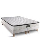 Ensemble matelas & 2 sommiers Supérieur blanc/noir - 2x90x200 cm