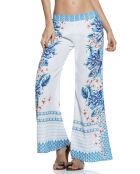 Pantalon Paraiso blanc/bleu