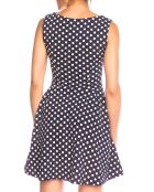 Louisa schwarzes Kleid mit Tupfenmuster