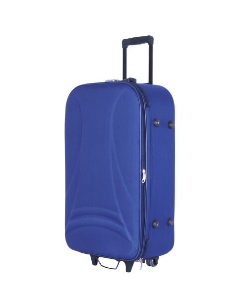 Valise Cabine 4 roues Dacca 48 cm bleu marine