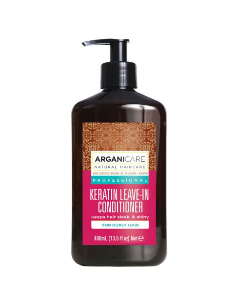 Soin sans rinçage Kératine cheveux frisés -  400 ml