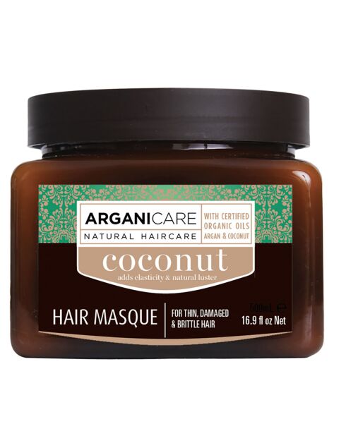 Mascarilla de aceite de coco para cabello seco y rizado - 500 ml