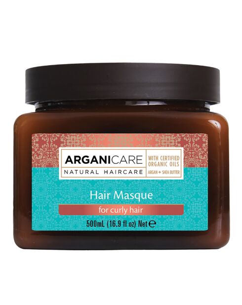 Pflegemaske mit Argan und Shea für lockiges Haar - 500 ml