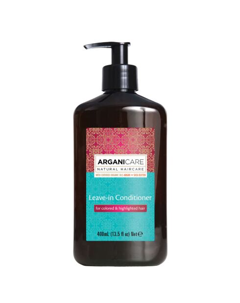 Soin protecteur sans rinçage Argan et Karité cheveux colorés -  400 ml