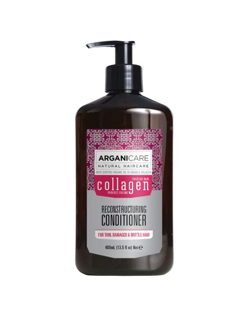Après-Shampooing revitalisant Argan et Collagène cheveux fins et dévitalisés -  400 ml