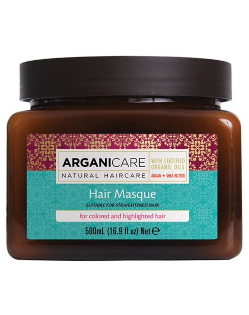 Masque nourrissant Argan et Karité cheveux colorés -  500 ml