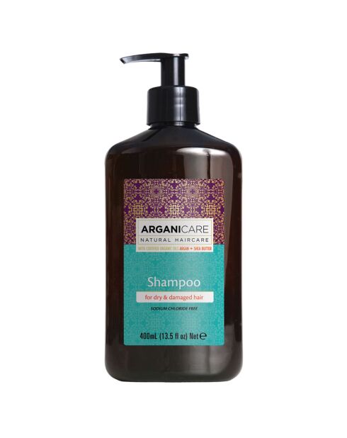 Shampooing nourrissant & hydratant Argan cheveux secs et abîmés -  400 ml