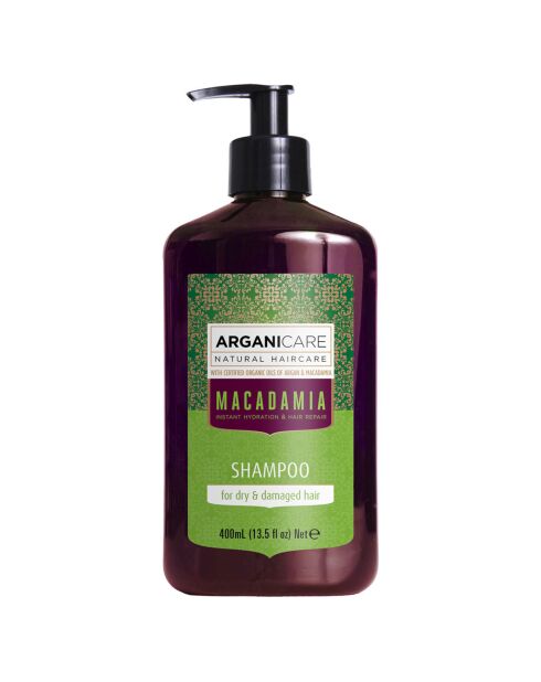 Shampooing réparateur Argan & Macadamia cheveux secs et abîmés -  400 ml