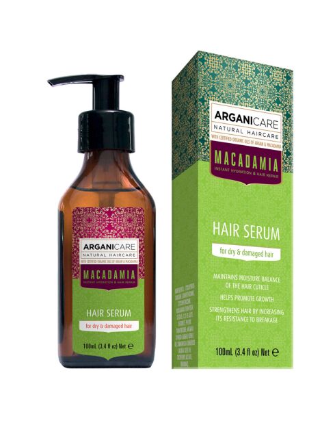 Sérum réparateur Argan & Macadamia cheveux secs et abîmés -  100 ml