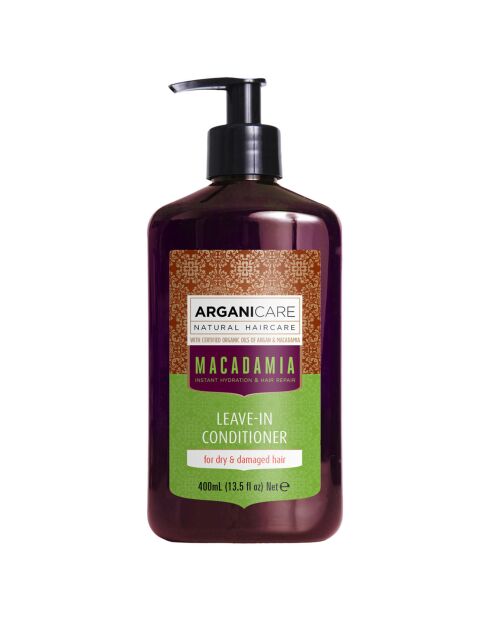 Soin réparateur sans rinçage Argan & Macadamia cheveux secs et abîmés -  400 ml