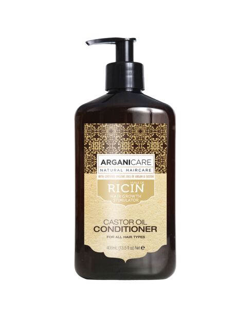 Après-Shampooing reconstructeur à l'huile de Ricin Bio tous types de cheveux -  400 ml