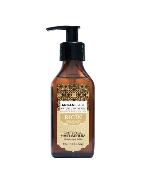 Sérum protecteur à l'huile de Ricin Bio tous types de cheveux -  100 ml