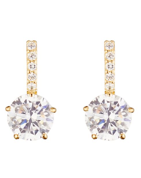 Boucles d'oreilles Brillantes or jaune
