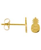 Boucles d'oreilles Ananas or jaune