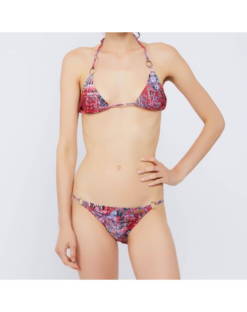 Maillot de Bain 2 Pièces rose/bleu/noir