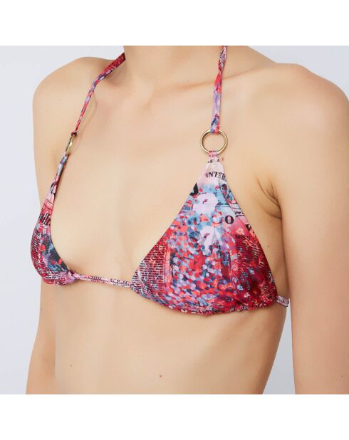 Maillot de Bain 2 Pièces rose/bleu/noir