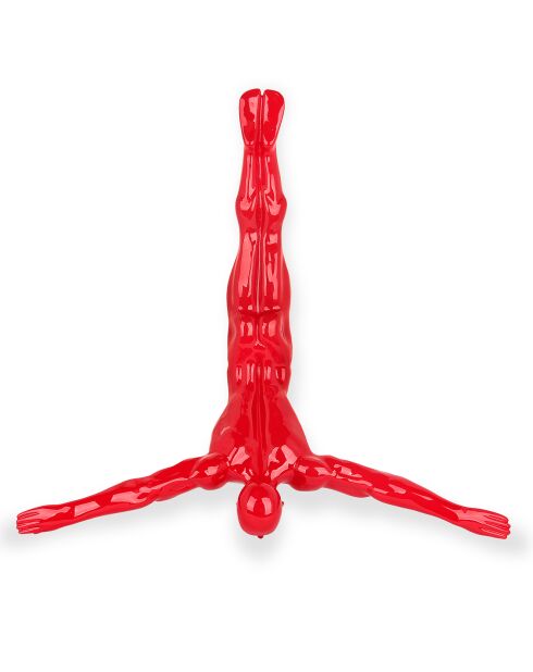 Sculpture Plongeur rouge - 55x55x16 cm