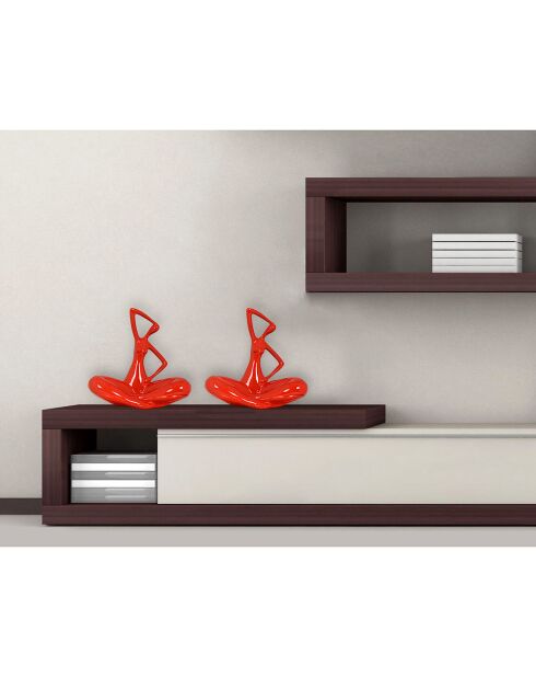 Sculpture Petite Evolution rouge - 25x25x13 cm