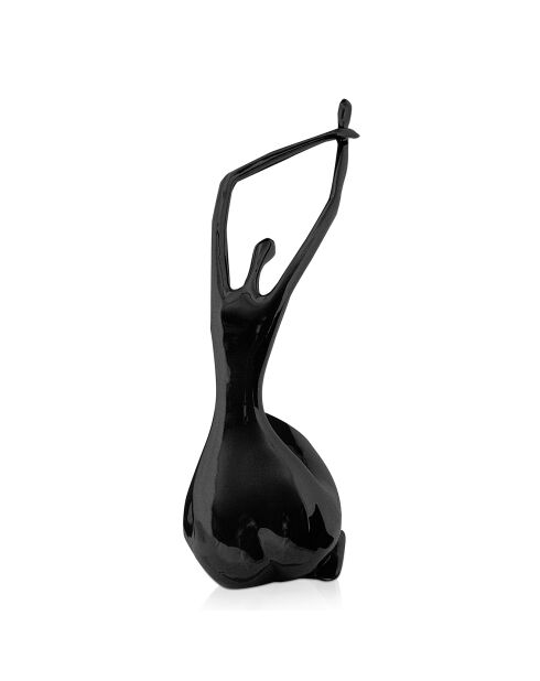 Sculpture Réveil noire - 54x24x30 cm