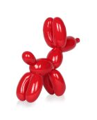 Sculpture Pop Art Chien rouge - 27x26x9.5 cm