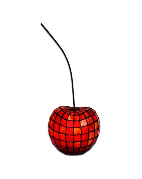 Lampe Cerise rouge - 20x18x16 cm