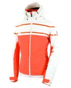 Veste de Ski Loriaz blanc/orange