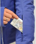 Veste de Ski Aneto col fausse fourrure cobalt