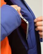 Veste de Ski Aneto col fausse fourrure cobalt
