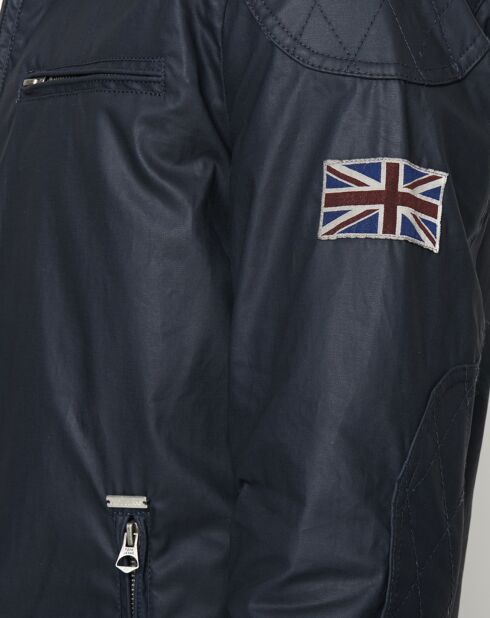 Blouson Racer bleu marine