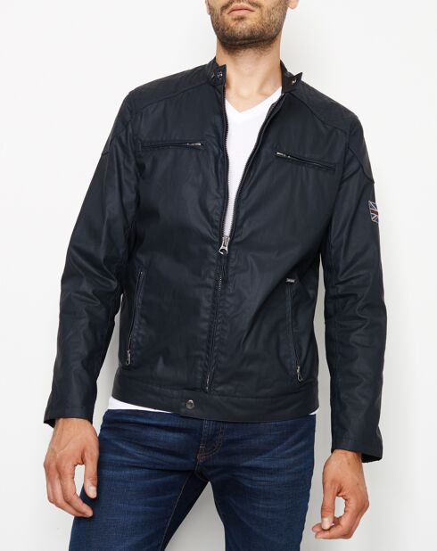 Blouson Racer bleu marine