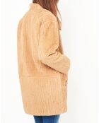 Manteau en fausse fourrure Freder beige