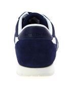 Baskets en Velours de Cuir & Textile Classic Nylon bleu marine