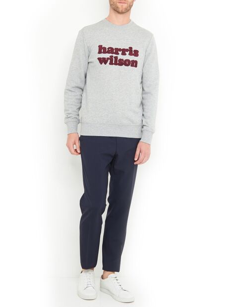 Sweat Pepin brodé gris chiné