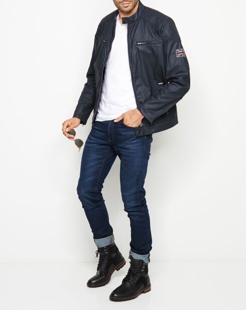 Blouson Racer bleu marine