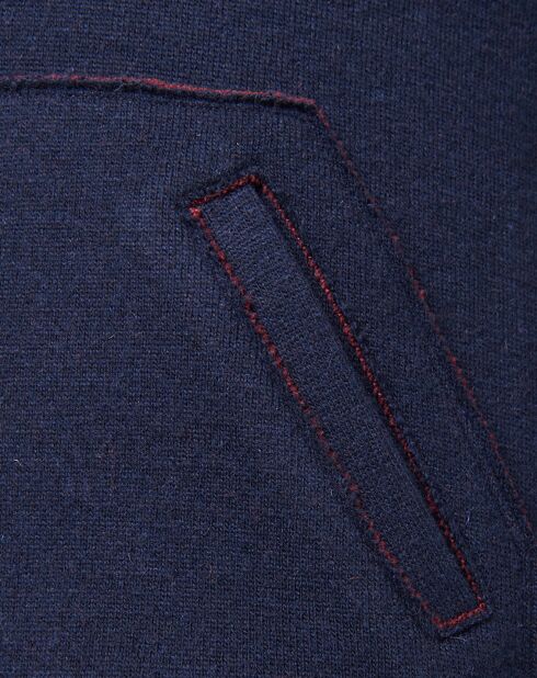 Gilet en Laine mélangée bleu marine