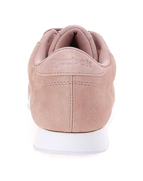 Baskets en Velours de Cuir Princess  roses