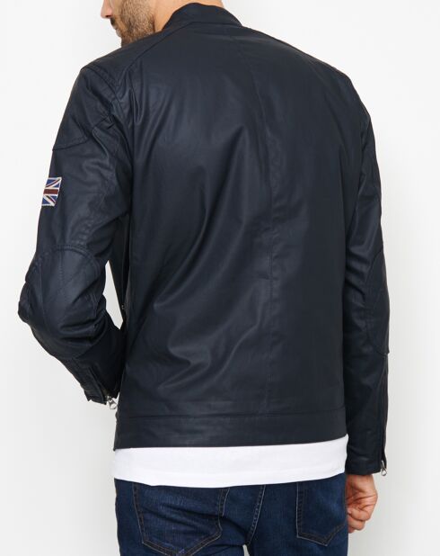 Blouson Racer bleu marine