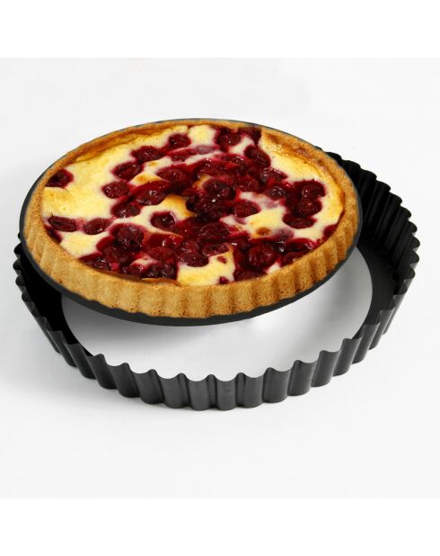 Moule à tarte noir - d.25 cm