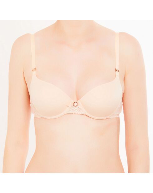 Soutien-gorge Vivianne avec armatures et bonnets coqués beige