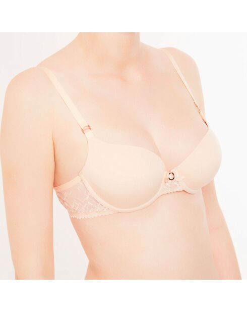 Soutien-gorge Vivianne avec armatures et bonnets coqués beige